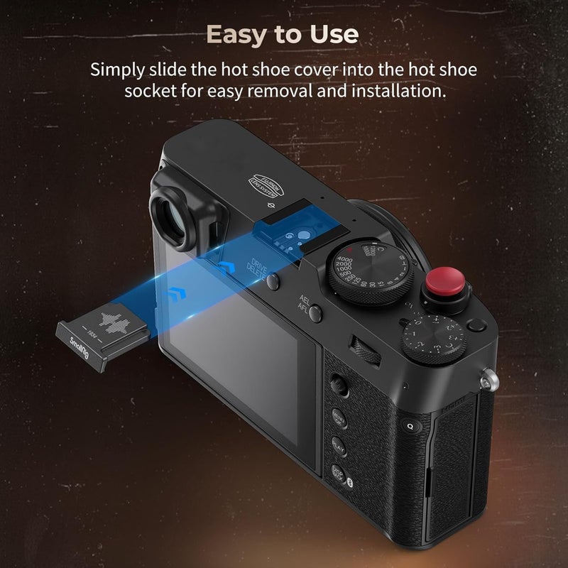 SMALLRIG Hot Shoe Cover for FUJIFILM X100VI X100V X-E5 X-T4 X-T50 X-T5 X-T30ii X-T3 X-E4 X-S20 X-S10 X-Pro3 X-H2s X-H2 GFX100S GFX100 II GFX50SII, Black - Image 5